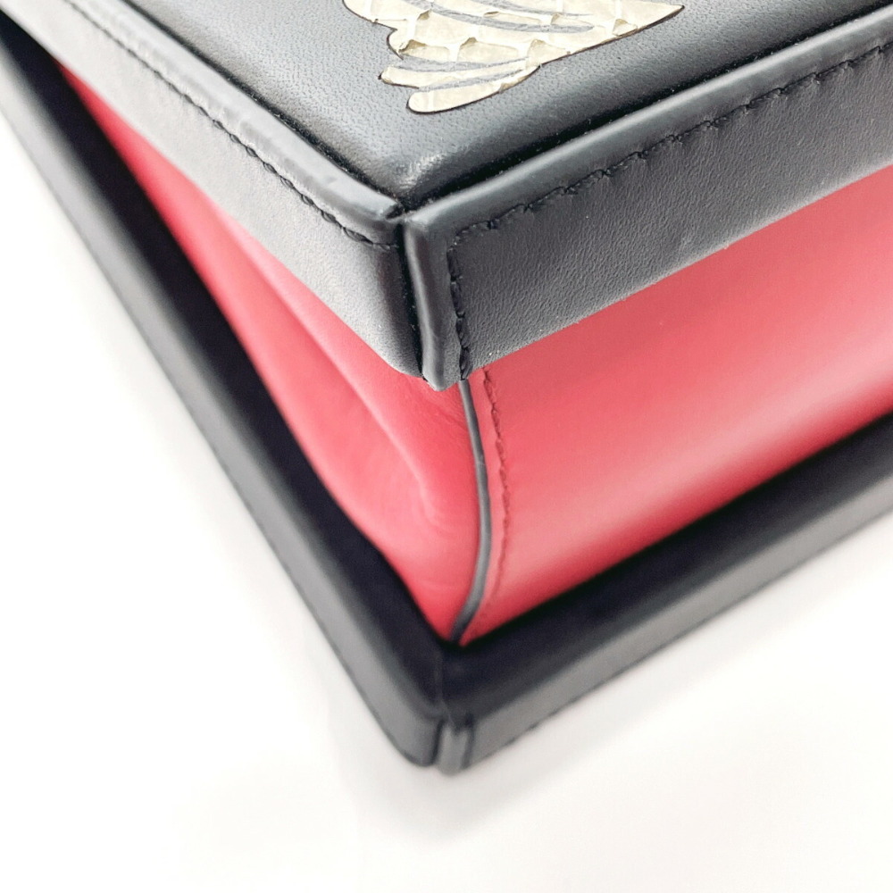 Loewe Postal Handbag Leather Python Black - image 5